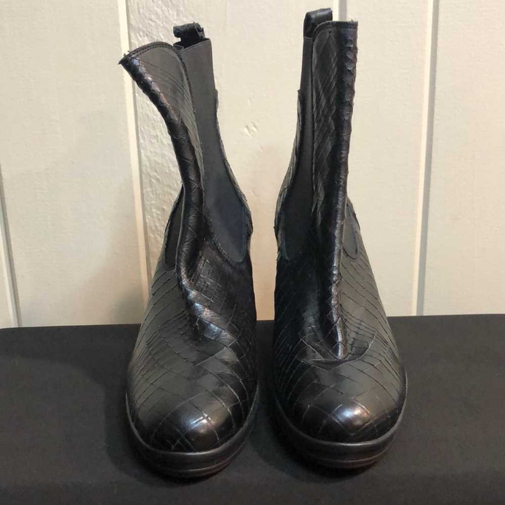 Pons Quintana Black Ankle Bootie Boots